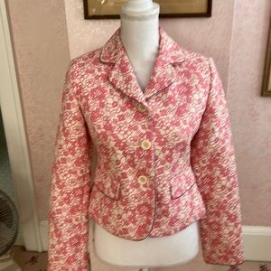 Loft jacket. Pretty pink floral jacket. Perfect for Spring.
